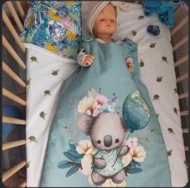 Gigoteuse Koala — Koala & fleurs, fait main près d'Avignon