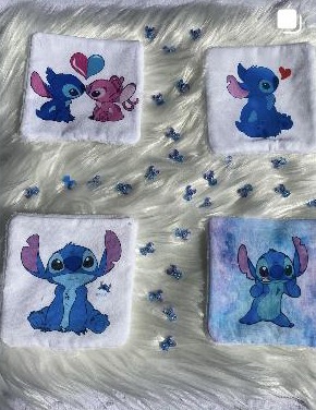 Lingettes lavables — Lot de 4, fait main près d'Avignon