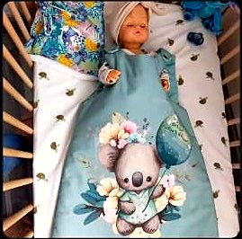 Gigoteuse Koala — Koala & fleurs, fait main près d'Avignon