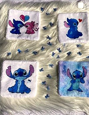 Lingettes lavables — Lot de 4, fait main près d'Avignon