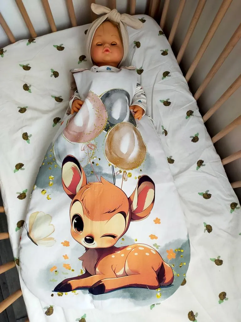 Gigoteuse biche — Biche et ballons, fait main à Vedène