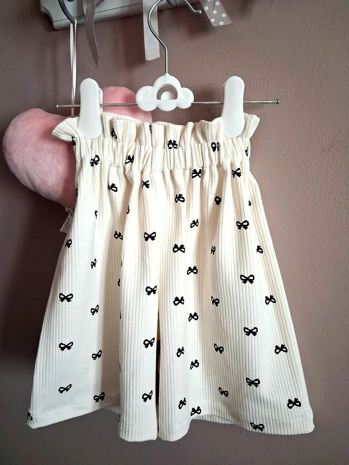 Pantalon Nœuds — Petits nœuds noirs, fait main à Vedène