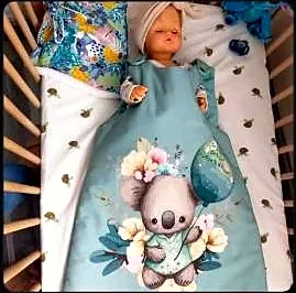 Gigoteuse Koala — Koala & fleurs, fait main près d'Avignon